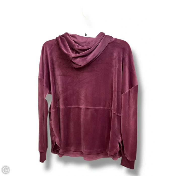 Athletic Sweatshirt Hoodie By Simply Vera In Mauve, Size: S