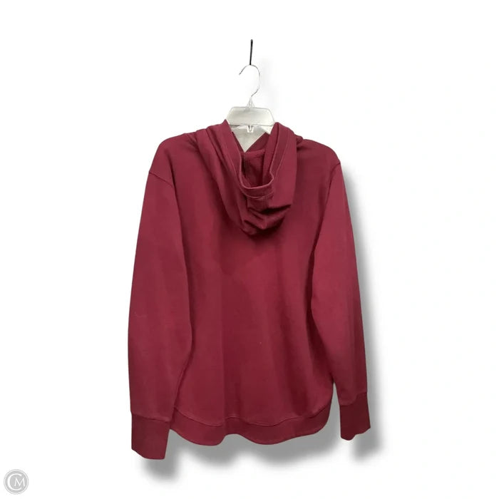 Athletic Sweatshirt Hoodie By Tek Gear In Maroon, Size: Xxl