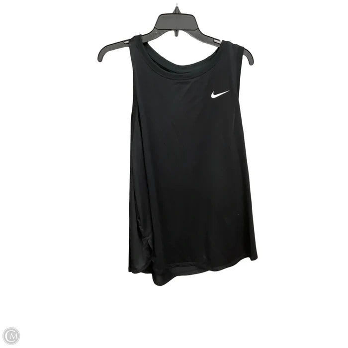 Athletic Tank Top By Nike Apparel In Black, Size: 1x