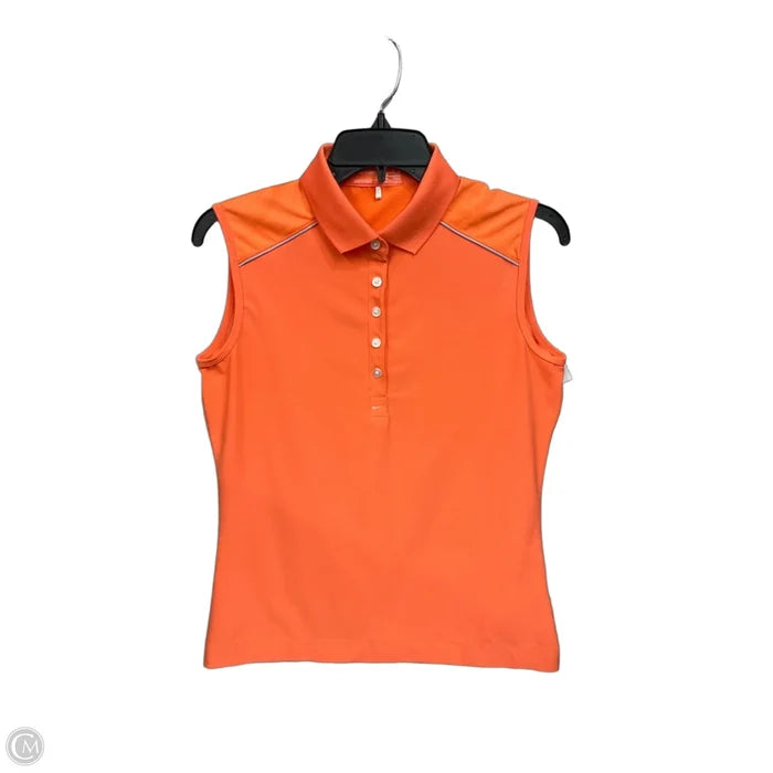 Athletic Tank Top By Nike Apparel In Orange, Size: S