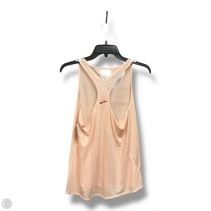 Athletic Tank Top By Brooks In Peach, Size: M
