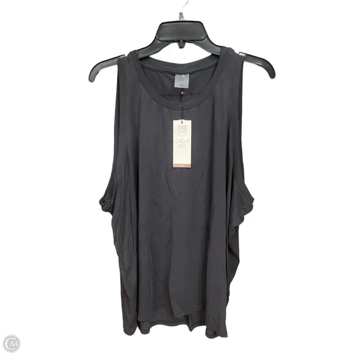 Athletic Tank Top By Calia In Grey, Size: Xl