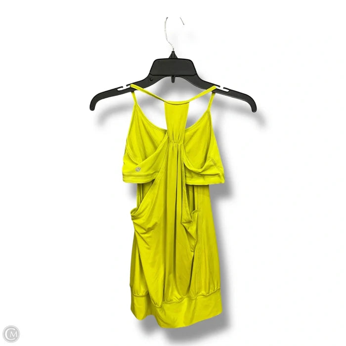 Athletic Tank Top By Lululemon In Yellow, Size: S