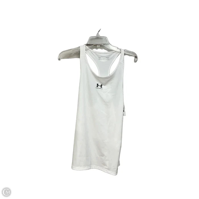 Athletic Tank Top By Under Armour In White, Size: M