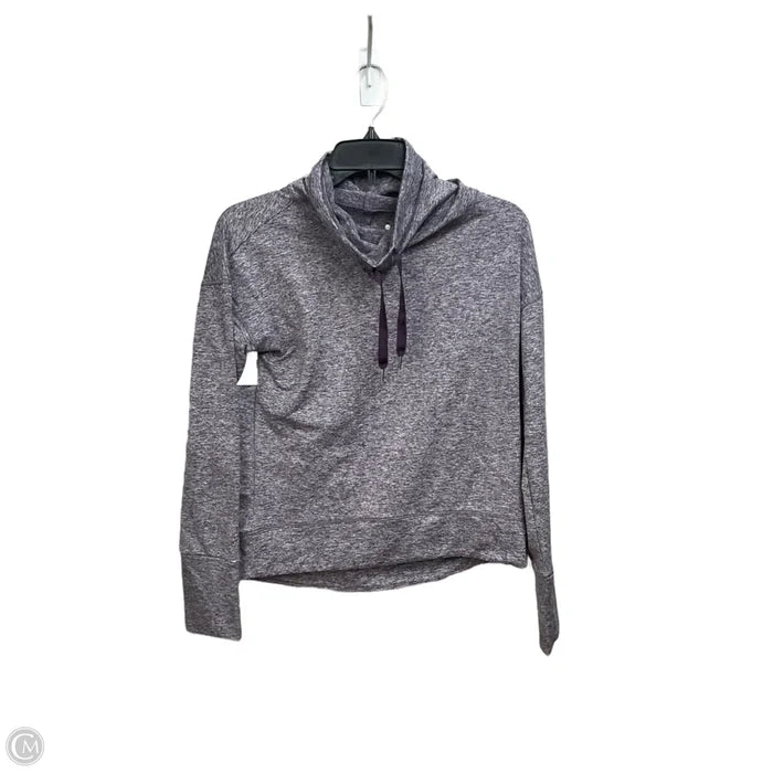 Athletic Top Long Sleeve Collar By Apana In Purple, Size: S