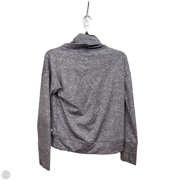 Athletic Top Long Sleeve Collar By Apana In Purple, Size: S