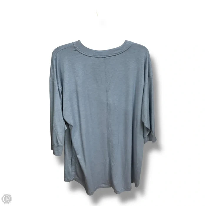 Athletic Top Long Sleeve Collar By Athleta In Blue, Size: M