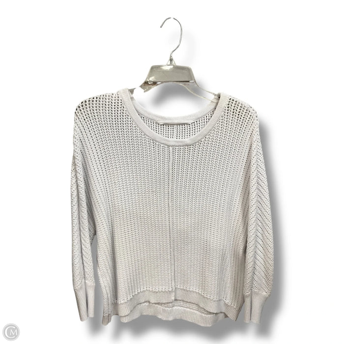 Athletic Top Long Sleeve Collar By Athleta In White, Size: Xl