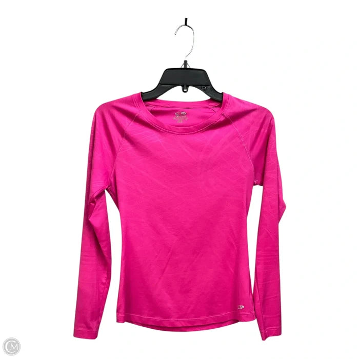 Athletic Top Long Sleeve Collar By Champion In Pink, Size: Xs