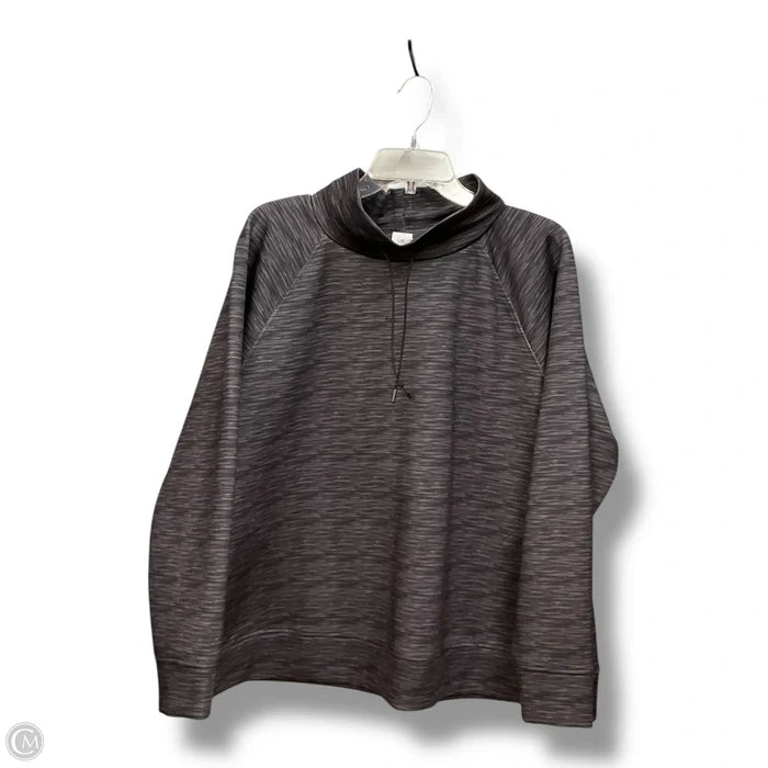 Athletic Top Long Sleeve Collar By Livi Active In Black, Size: 2x