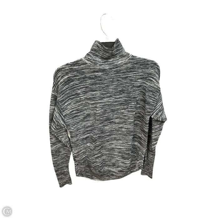 Athletic Top Long Sleeve Collar By Offline By Aerie In Green & White, Size: Xxs