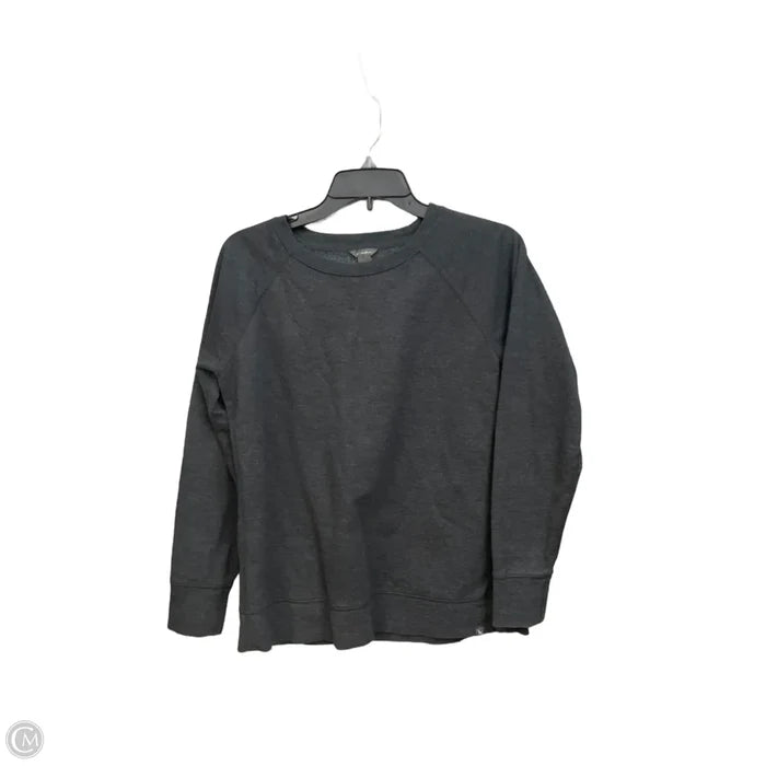 Athletic Top Long Sleeve Crewneck By Eddie Bauer In Grey, Size: S