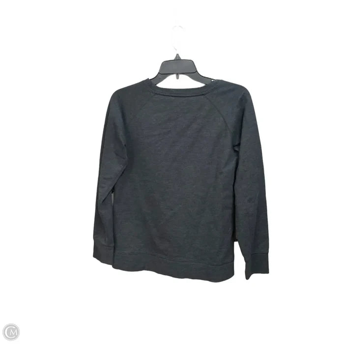 Athletic Top Long Sleeve Crewneck By Eddie Bauer In Grey, Size: S