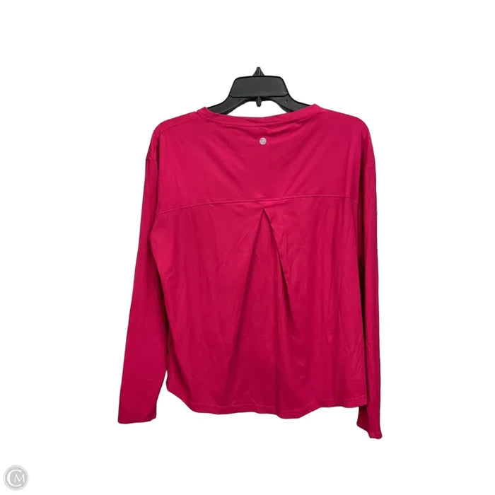 Athletic Top Long Sleeve Crewneck By Zella In Pink, Size: S