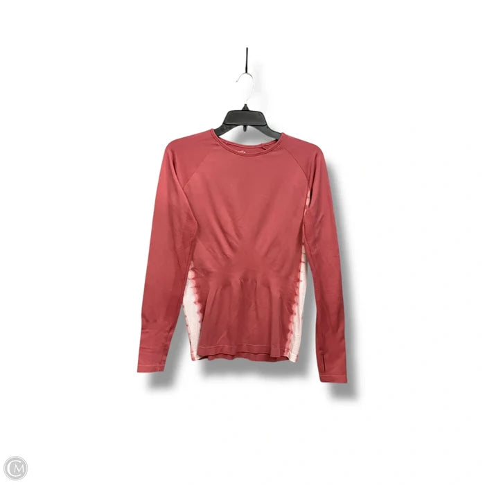 Athletic Top Long Sleeve Crewneck By Zella In Tie Dye Print, Size: M