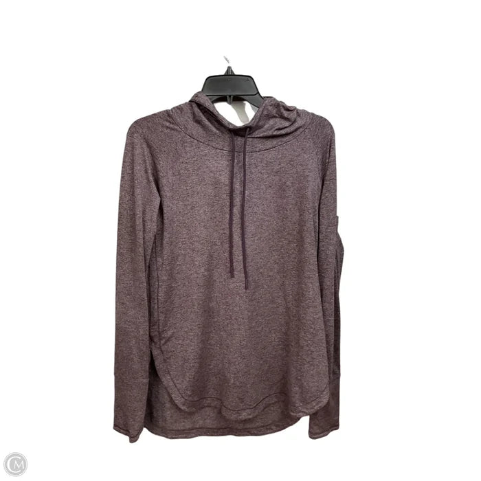 Athletic Top Long Sleeve Hoodie By Athleta In Purple, Size: M