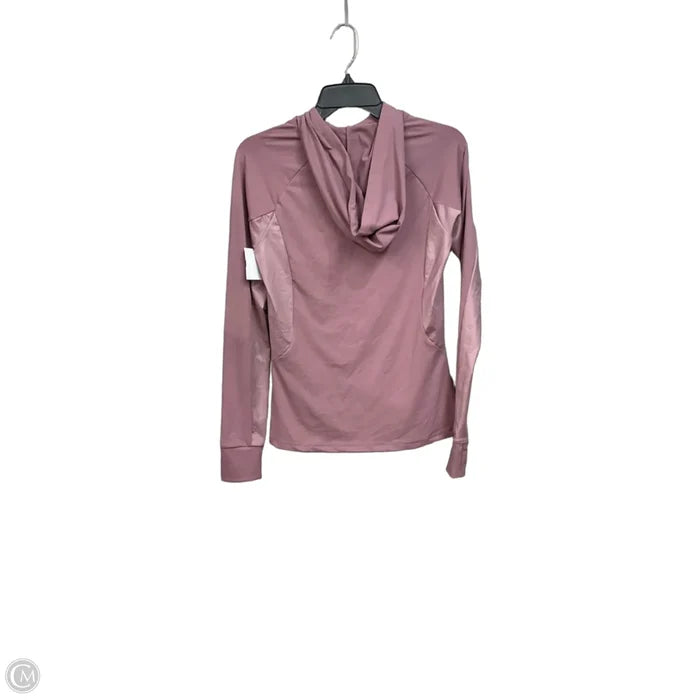 Athletic Top Long Sleeve Hoodie By Fabletics In Mauve, Size: S