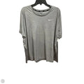 Athletic Top Short Sleeve By Nike Apparel In Grey, Size: 3x