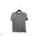 Athletic Top Short Sleeve By Nike Apparel In Grey, Size: S