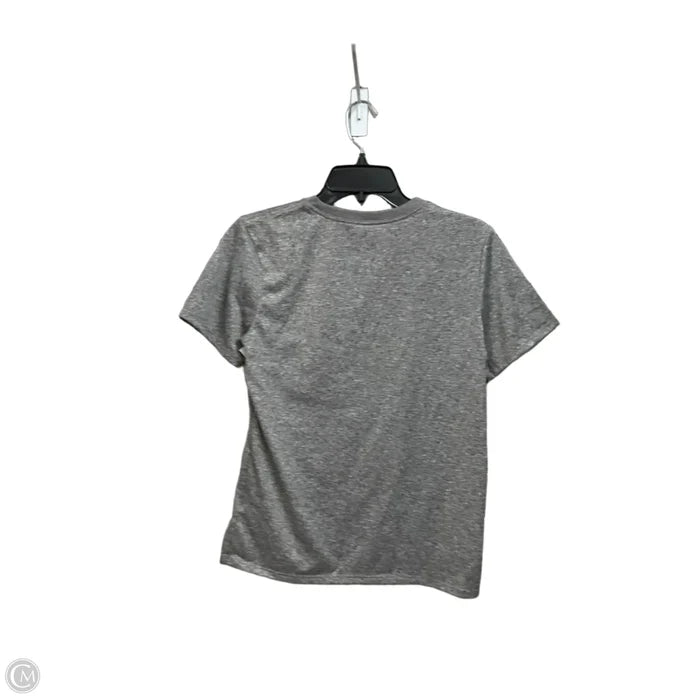 Athletic Top Short Sleeve By Nike Apparel In Grey, Size: S