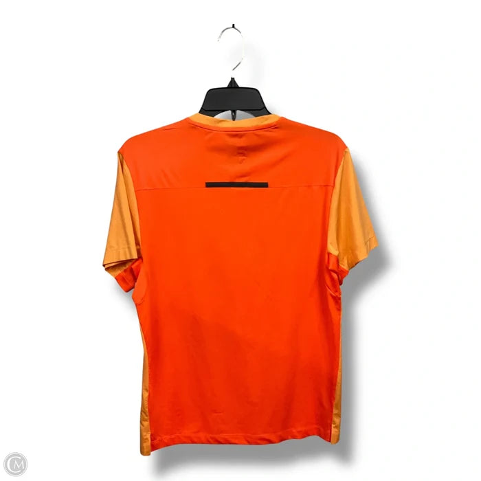 Athletic Top Short Sleeve By Flx In Orange, Size: S