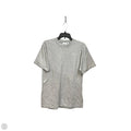 Athletic Top Short Sleeve By Adidas In Grey, Size: S
