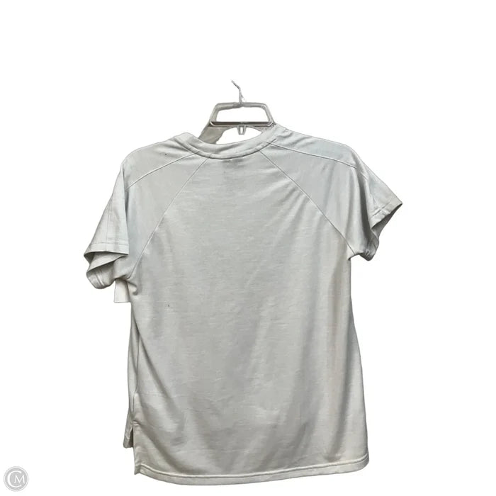 Athletic Top Short Sleeve By Adidas In Grey, Size: S
