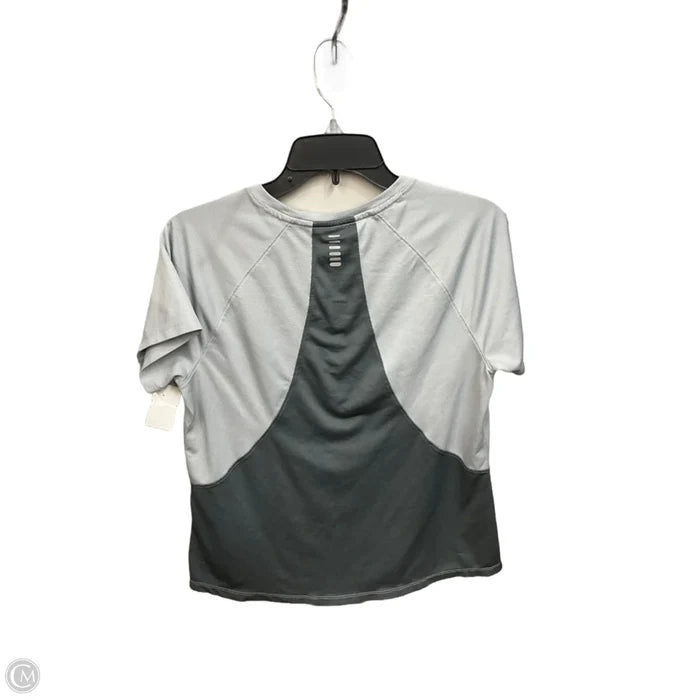 Athletic Top Short Sleeve By Under Armour In Grey, Size: L