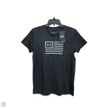 Athletic Top Short Sleeve By Under Armour In Grey, Size: S