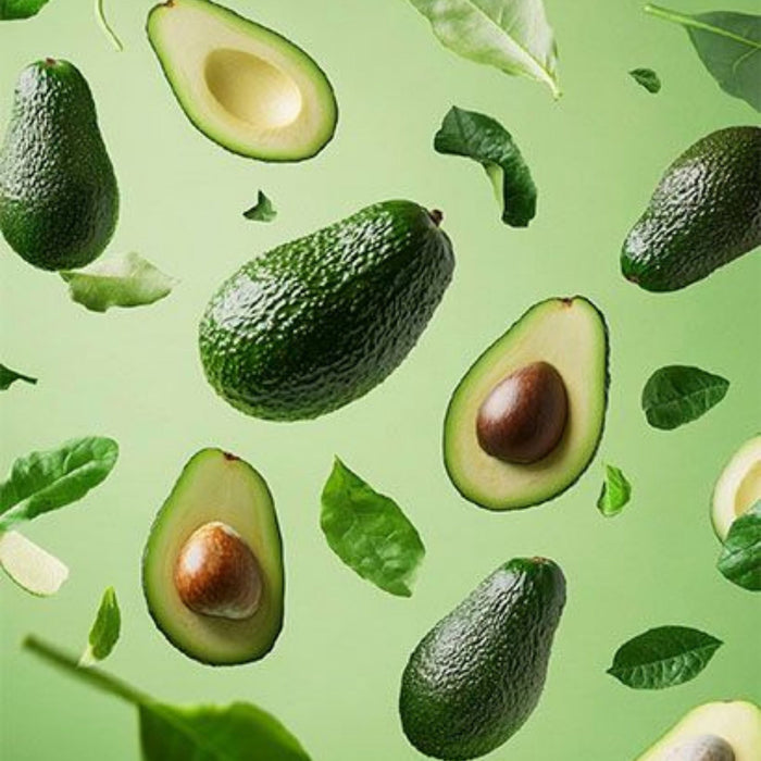 Avocado Green Delight Print Plush Fleece Throw Blanket