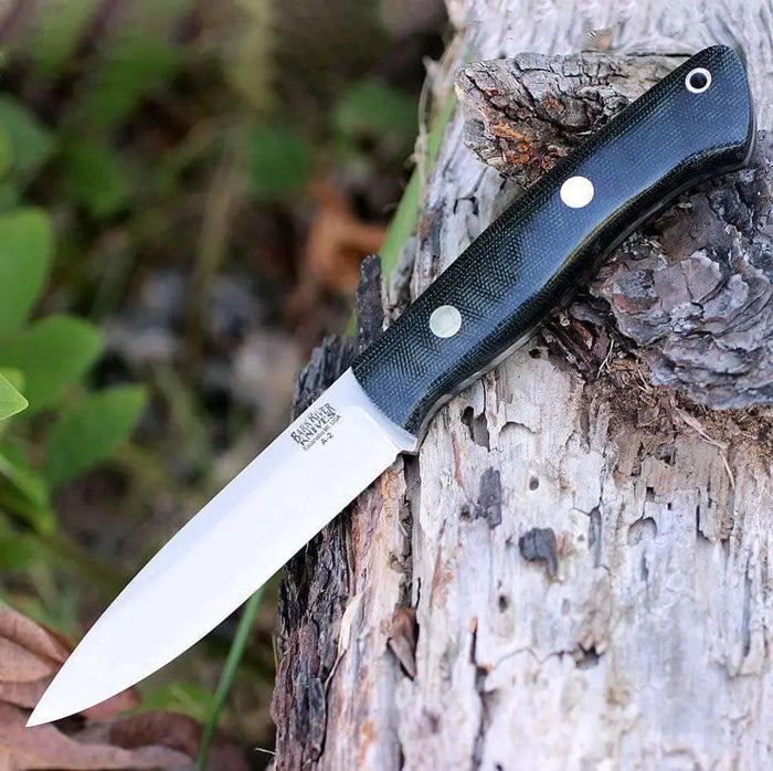 Bark River Knives Aurora Fixed 4.75" A2 Knife Black - NORTH RIVER OUTDOORS