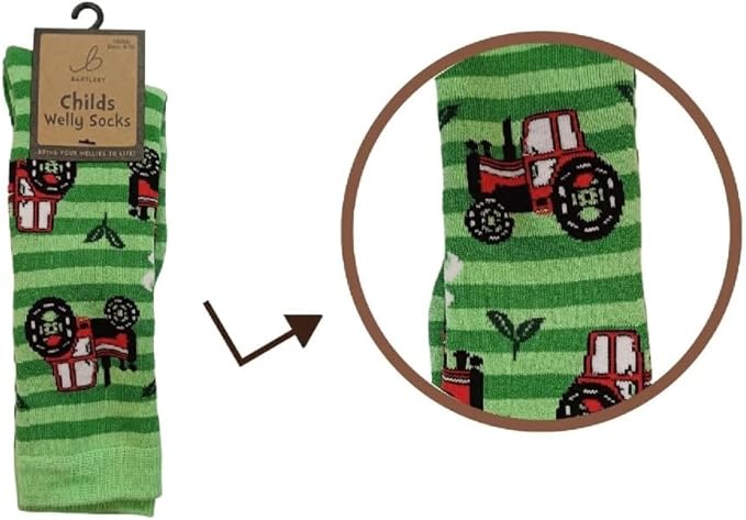 Bartleby children’s welly sock in size 9–3, a long boot sock for wearing inside wellingtons