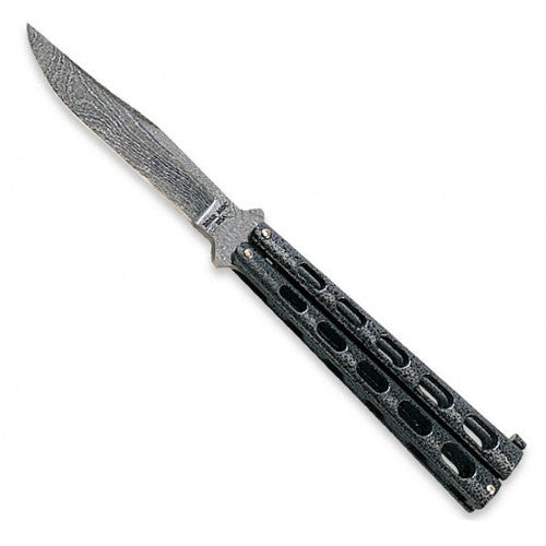 Bear & Son - Damascus - 5" Silver Vein - Butterfly - 114D