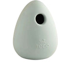 Beco Boredom Buster natural rubber treat dispensing dog toy in green, upright on a plain background