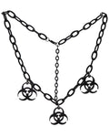 Biohazard Choker Necklace, Choker, - One Stop Rave