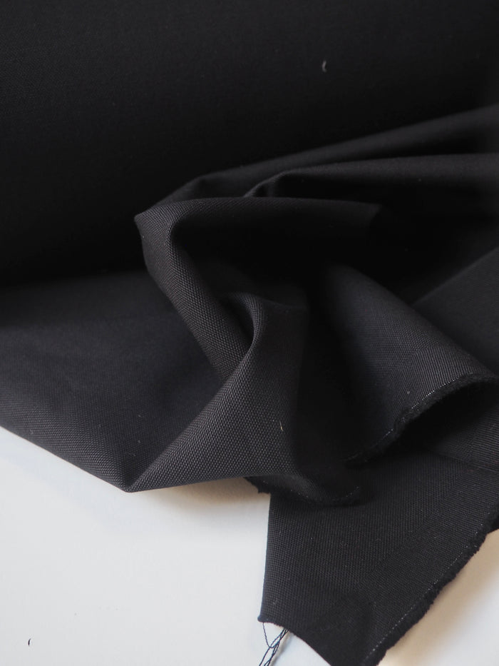 Black Cotton Canvas