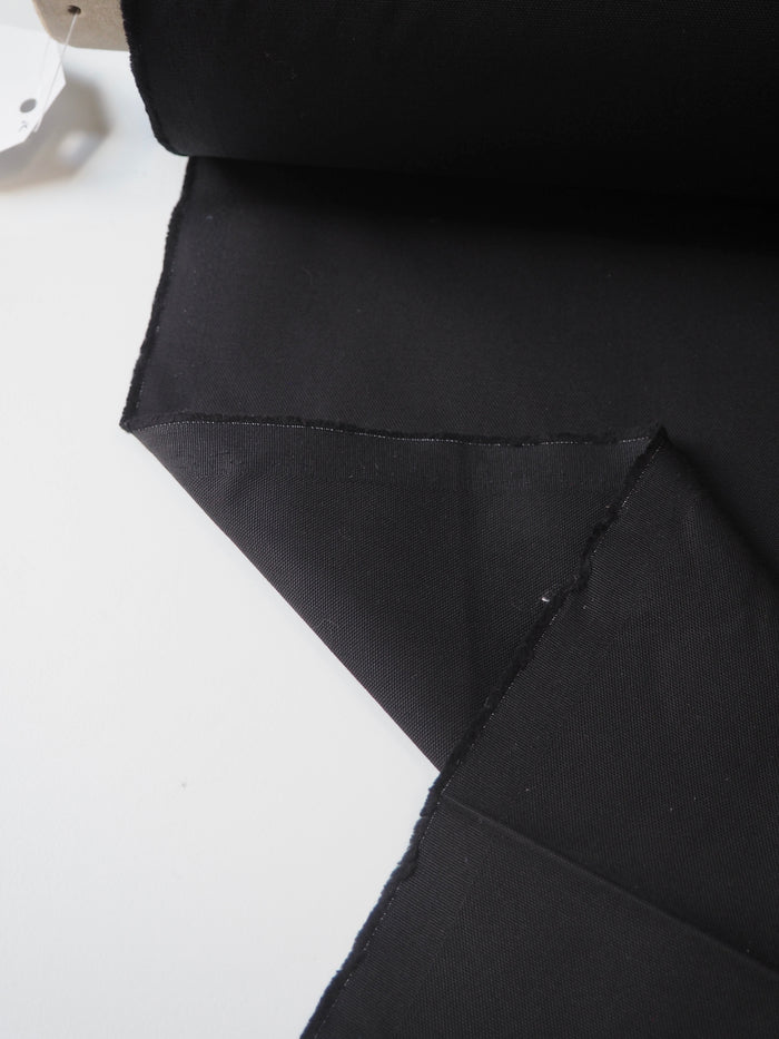 Black Cotton Canvas