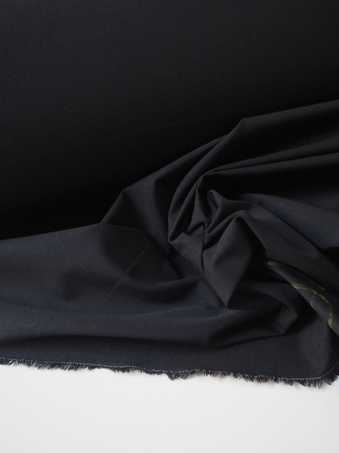Black Heavy Cotton Poplin