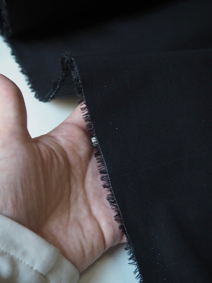 Black Heavy Cotton Poplin