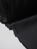 Black Mediumweight Cotton/Silk