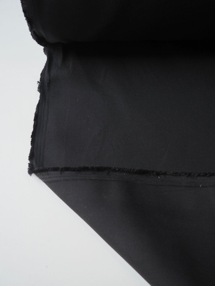 Black Mediumweight Cotton/Silk