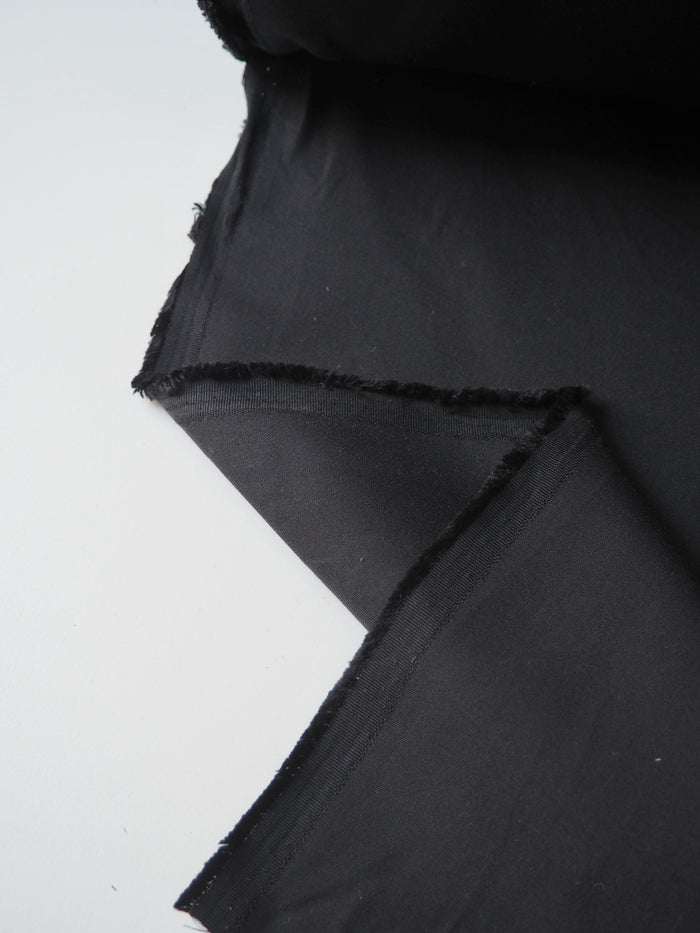 Black Mediumweight Cotton/Silk
