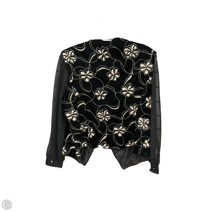 Blazer By Another Thyme In Black & Gold, Size: Xl