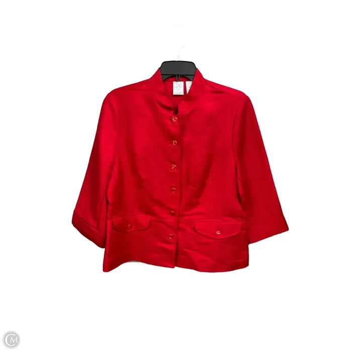 Blazer By Emma James In Red, Size: Lp