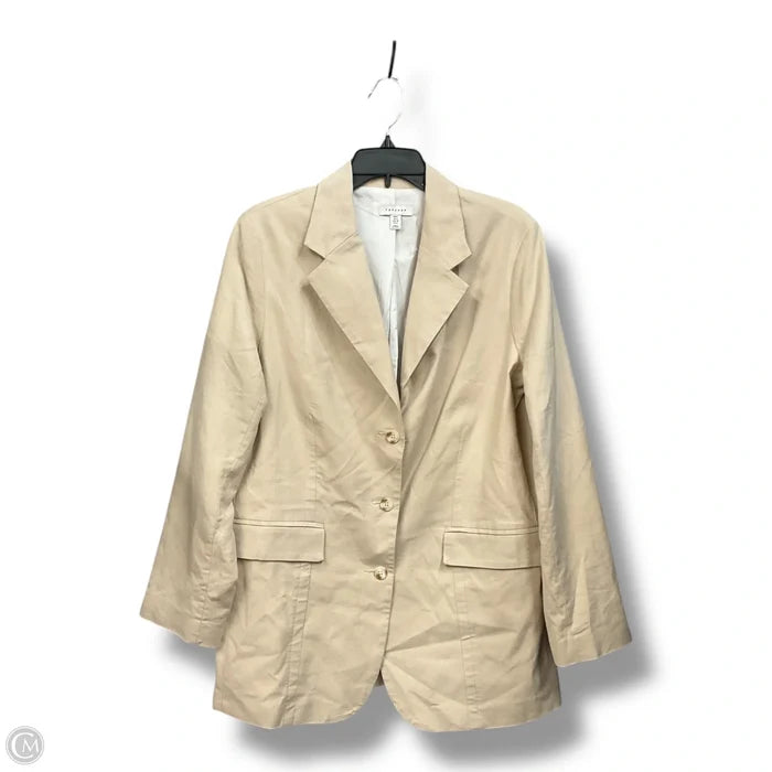 Blazer By Top Shop In Cream, Size: 8