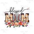 Blessed Mom Baseball - Sublimation png file/Digital Download