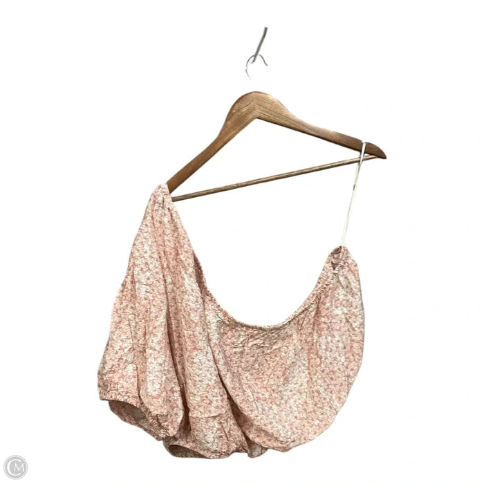 Blouse 3/4 Sleeve By Banana Republic In Pink, Size: Xxl