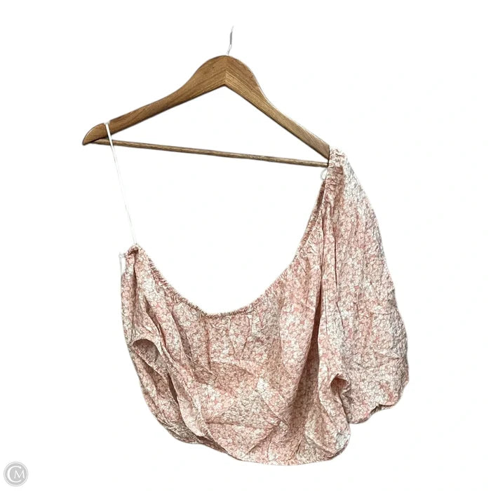 Blouse 3/4 Sleeve By Banana Republic In Pink, Size: Xxl