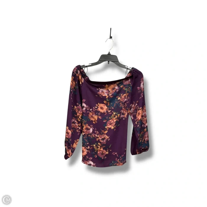 Blouse 3/4 sleeve By Bold Elements In Floral Print, Size: s