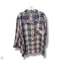 Blouse 3/4 Sleeve By Catherines In Plaid Pattern, Size: 4x